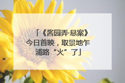 《酱园弄·悬案》今日首映，取景地乍浦路“火”了