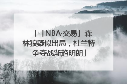 「NBA·交易」森林狼疑似出局，杜兰特争夺战渐趋明朗