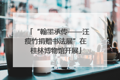“翰墨承传——汪瘦竹捐赠书法展”在桂林博物馆开展