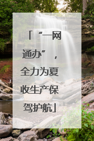“一网通办”，全力为夏收生产保驾护航