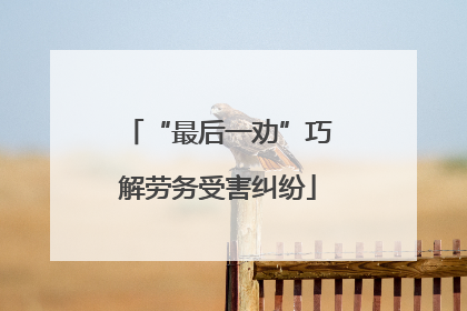 “最后一劝”巧解劳务受害纠纷