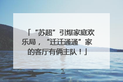 “苏超”引爆家庭欢乐局，“迁迁通通”家的客厅有俩主队！