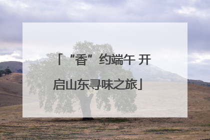“香”约端午 开启山东寻味之旅