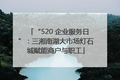 “520 企业服务日”：三湘南湖大市场灯石城赋能商户与职工