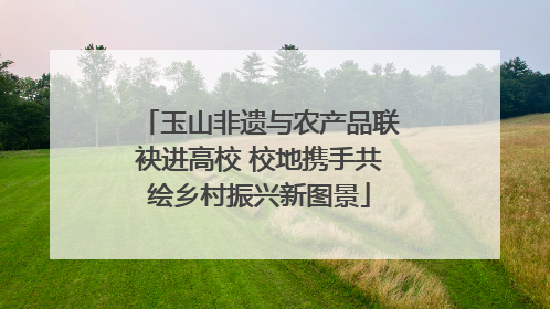 玉山非遗与农产品联袂进高校 校地携手共绘乡村振兴新图景