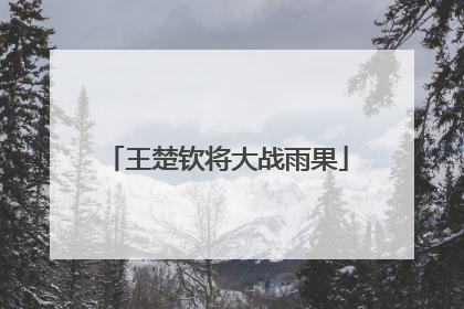 王楚钦将大战雨果