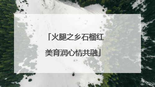 火腿之乡石榴红 美育润心情共融