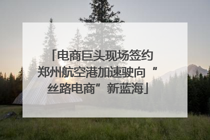 电商巨头现场签约 郑州航空港加速驶向“丝路电商”新蓝海