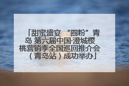 甜蜜盛宴 “圈粉”青岛 第六届中国·澄城樱桃营销季全国巡回推介会（青岛站）成功举办