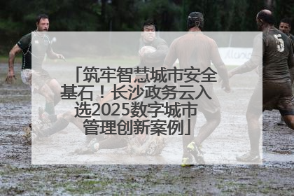 筑牢智慧城市安全基石！长沙政务云入选2025数字城市管理创新案例