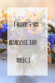 福建宁德船舶出口迎增长
