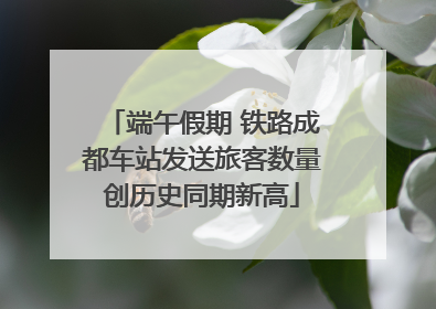 端午假期 铁路成都车站发送旅客数量创历史同期新高