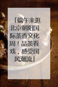 端午来逛北京朝阳国际茶香文化周！品茶看戏，感受国风潮流
