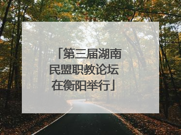 第三届湖南民盟职教论坛在衡阳举行