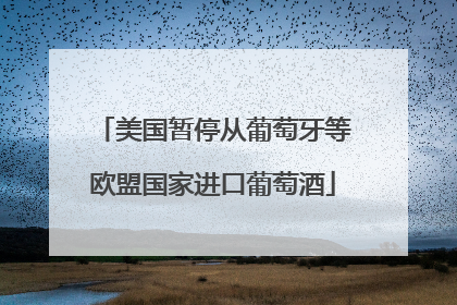 美国暂停从葡萄牙等欧盟国家进口葡萄酒