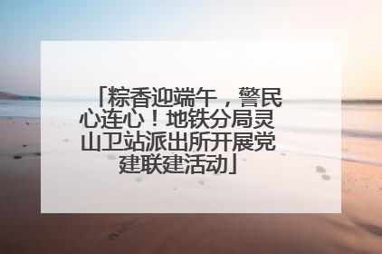 粽香迎端午，警民心连心！地铁分局灵山卫站派出所开展党建联建活动