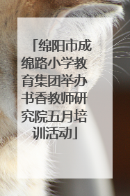 绵阳市成绵路小学教育集团举办书香教师研究院五月培训活动