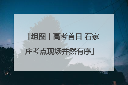 组图丨高考首日 石家庄考点现场井然有序