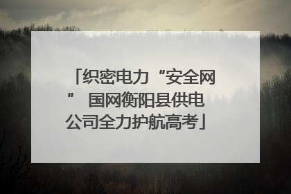 织密电力“安全网” 国网衡阳县供电公司全力护航高考