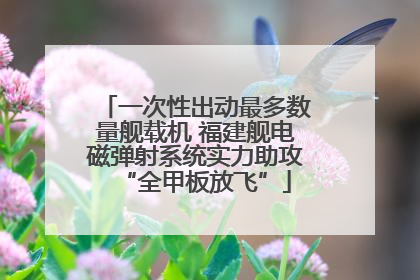 一次性出动最多数量舰载机 福建舰电磁弹射系统实力助攻“全甲板放飞”