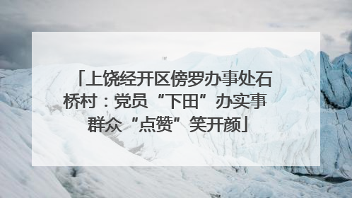 上饶经开区傍罗办事处石桥村：党员“下田”办实事 群众“点赞”笑开颜