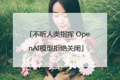 不听人类指挥 OpenAI模型拒绝关闭