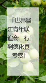 世界晋江青年联谊会一行到德化县考察