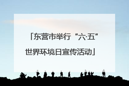 东营市举行“六·五”世界环境日宣传活动