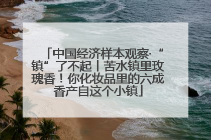 中国经济样本观察·“镇”了不起丨苦水镇里玫瑰香！你化妆品里的六成香产自这个小镇