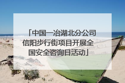 中国一冶湖北分公司信阳步行街项目开展全国安全咨询日活动