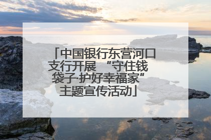 中国银行东营河口支行开展 “守住钱袋子·护好幸福家”主题宣传活动