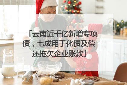 云南近千亿新增专项债，七成用于化债及偿还拖欠企业账款