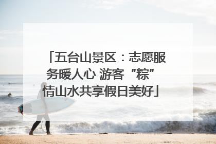五台山景区：志愿服务暖人心 游客“粽”情山水共享假日美好