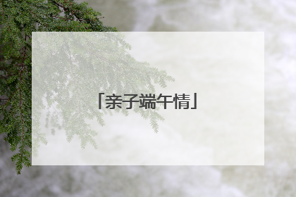 亲子端午情