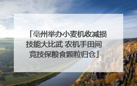 亳州举办小麦机收减损技能大比武 农机手田间竞技保粮食颗粒归仓