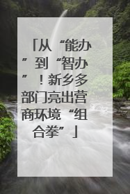 从“能办”到“智办”！新乡多部门亮出营商环境“组合拳”
