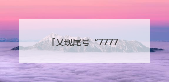 又现尾号“77777777”手机号使用权法拍，起拍价130万元，已有人报名