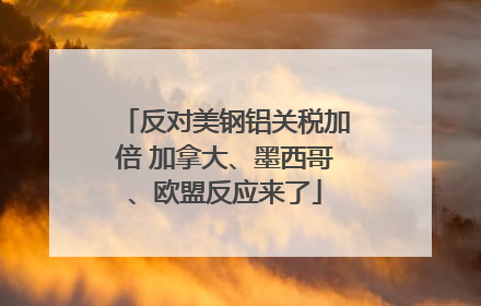 反对美钢铝关税加倍 加拿大、墨西哥、欧盟反应来了