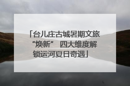 台儿庄古城暑期文旅“焕新” 四大维度解锁运河夏日奇遇