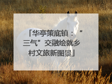 华亭策底镇：“三气”交融绘就乡村文旅新图景