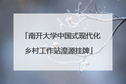 南开大学中国式现代化乡村工作站湟源挂牌