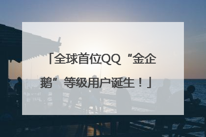 全球首位QQ“金企鹅”等级用户诞生！