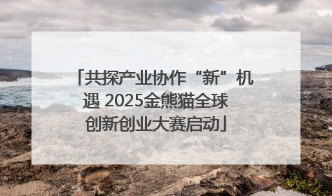 共探产业协作“新”机遇 2025金熊猫全球创新创业大赛启动