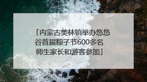 内蒙古美林镇举办悠悠谷首届粽子节600多名师生家长和游客参加