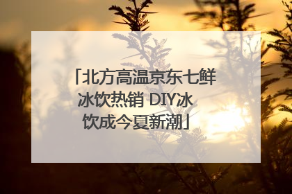 北方高温京东七鲜冰饮热销 DIY冰饮成今夏新潮
