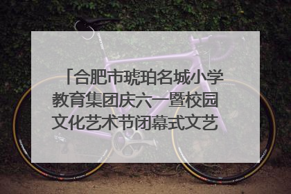 合肥市琥珀名城小学教育集团庆六一暨校园文化艺术节闭幕式文艺汇演圆满举行