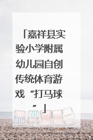 嘉祥县实验小学附属幼儿园自创传统体育游戏“打马球”
