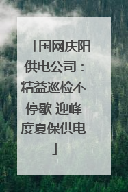 国网庆阳供电公司：精益巡检不停歇 迎峰度夏保供电