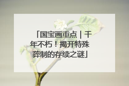 国宝画重点｜千年不朽！揭开特殊葬制的存续之谜