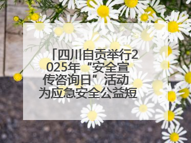 四川自贡举行2025年“安全宣传咨询日”活动 为应急安全公益短视频获奖者颁奖